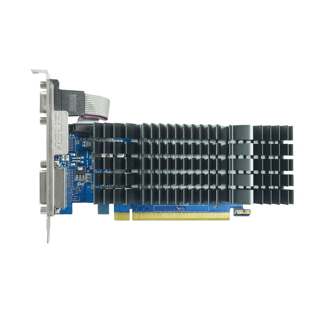 ASUS GT710-SL-2GD5-BRK-EVO NVIDIA GeForce GT 710 2 GB GDDR5 Low Profile Passive Graphics Card (HDMI, DVI-D, VGA) - Image 1