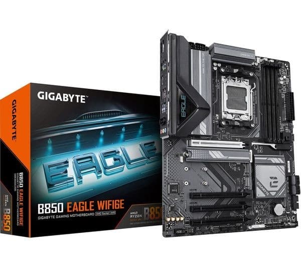 GIGABYTE B850 EAGLE AMD B850 ATX Socket AM5 Motherboard - Wi-Fi 6E - Black - Image 2