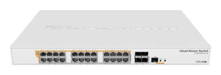 MikroTik CRS328-24P-4S+RM 24-Port Gigabit PoE Cloud Router Switch with 4x SFP+ (1U Rackmount)