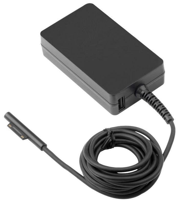 CoreParts Power Adapter, 65W 15V 4.3A, Plug: Surface-Thin, Including C5 Power Cord, W8Z-00002 for Surface Pro 3, 4, 5, 6, 7, 8, 9, X, Surface Laptop - Image 1