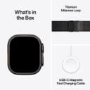 Apple Watch Ultra 3 GPS + Cellular 49mm Black Titanium Case with Black Titanium Milanese Loop - Medium thumbnail 9