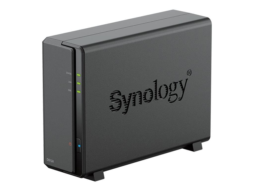 Synology DiskStation DS124 1-Bay NAS Server (1GB RAM, Diskless) - Image 1