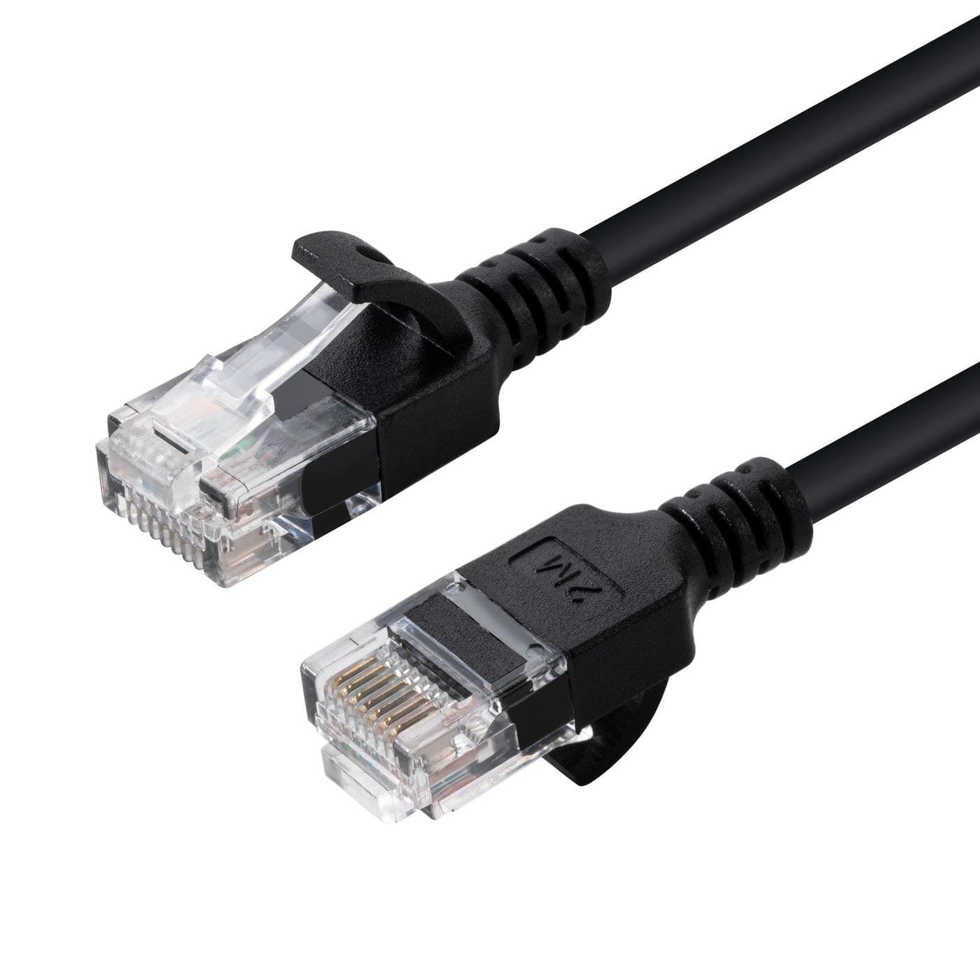 Microconnect U/UTP CAT6A Slim LSZH Network Cable 2m - Black