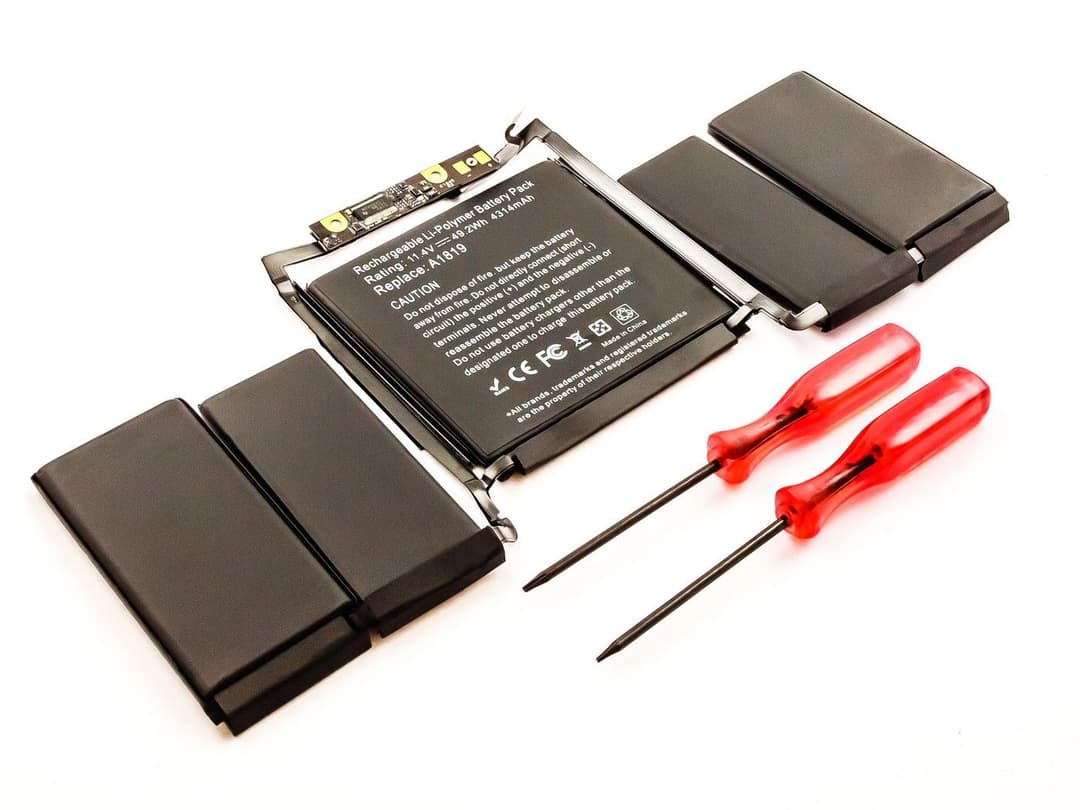 CoreParts MBXAP-BA0041 Replacement Battery for Apple MacBook Pro 13" A1706 (Retina, 2016), 11.41V 4300mAh 49.2Wh Li-Pol - Image 1