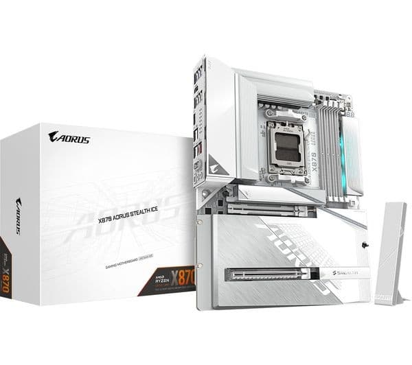 GIGABYTE Aorus STEALTH ICE X870 AM5 Motherboard - Image 6