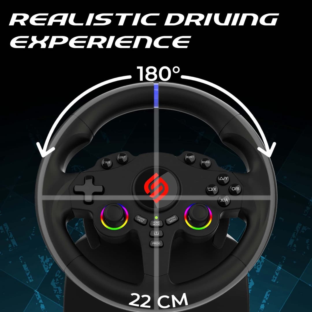 Subsonic Superdrive 220 RS-5 Steering Wheel for PS5 & PC - Image 5