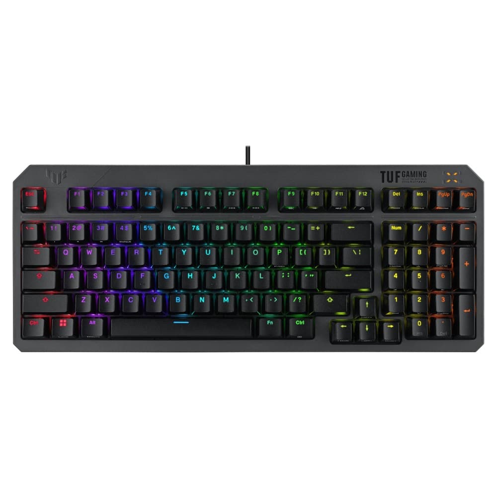 ASUS TUF Gaming K3 Gen II Optical-Mechanical Wired RGB Gaming Keyboard - Black - Image 1