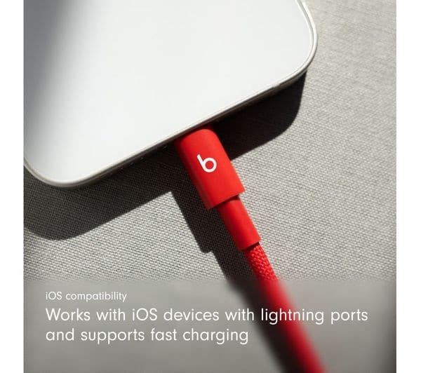 BEATS USB-C to Lightning Cable 1.5m Rapid Red - Image 3