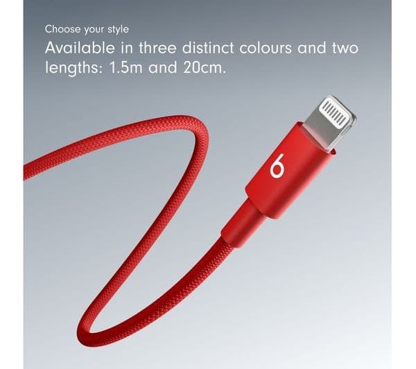 BEATS USB-C to Lightning Cable 1.5m Rapid Red - Image 6