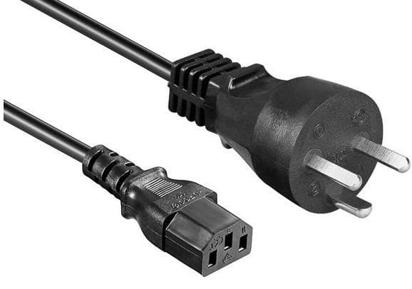 Mercodan 168225 Power Cable 1.8m to IEC C15 - Black - Image 1