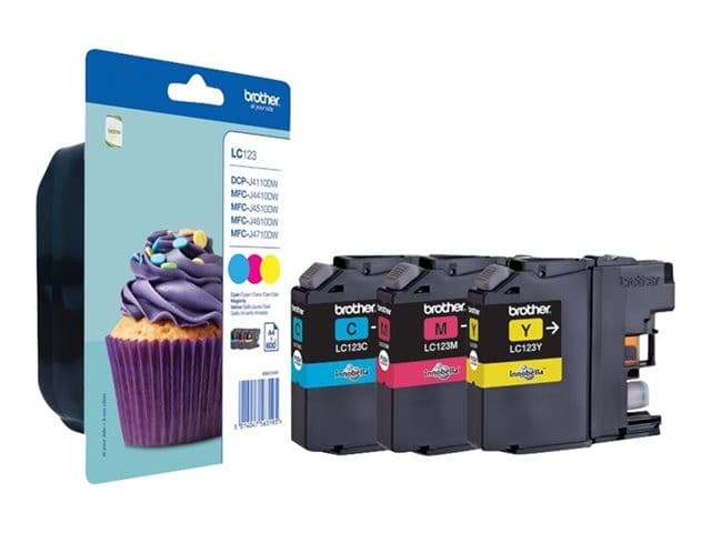 Brother LC123 RainbowPack - yellow, cyan, magenta - original - ink cartridge - Image 5