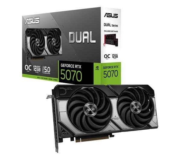 ASUS GeForce RTX 5070 12 GB Dual OC Edition Graphics Card - Black - Image 8