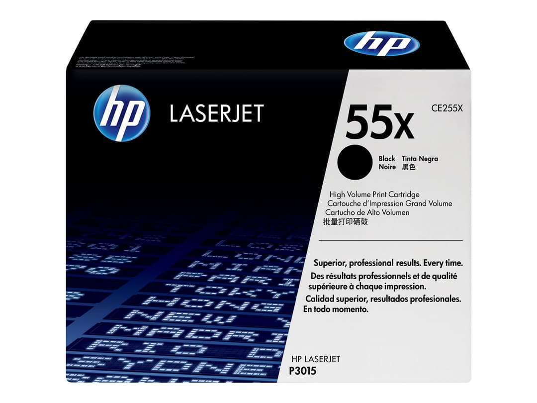 HP 55X CE255X Original HP High Yield LaserJet Toner Cartridge - Black - Image 1