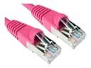 Cables Direct 25cm CAT6A S/FTP Patch Cable (Pink) thumbnail 1