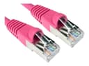 Cables Direct 25cm CAT6A S/FTP Patch Cable (Pink) thumbnail 2