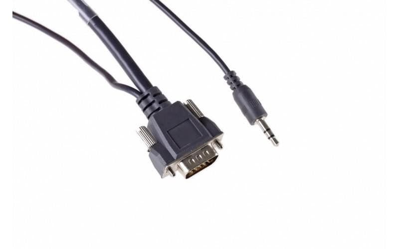 Mercodan PRO VGA Cable with Audio Minijack - 3m - Image 1