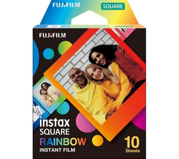 INSTAX Square Rainbow Camera Film - 10 Shot Pack - Image 1