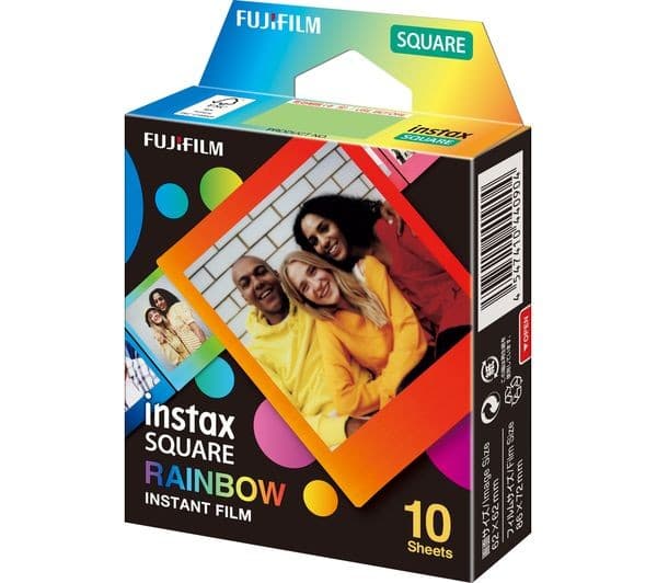 INSTAX Square Rainbow Camera Film - 10 Shot Pack - Image 2