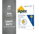 Fellowes Apex Light Duty 150 Micron Laminating Pouches - Pack of 100 - A3 thumbnail 2