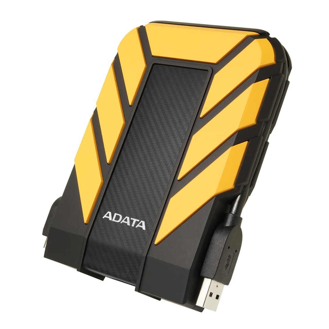 ADATA HD710 Pro Rugged 2TB 2.5-inch USB 3.2 Portable External Hard Drive - Yellow - Image 1