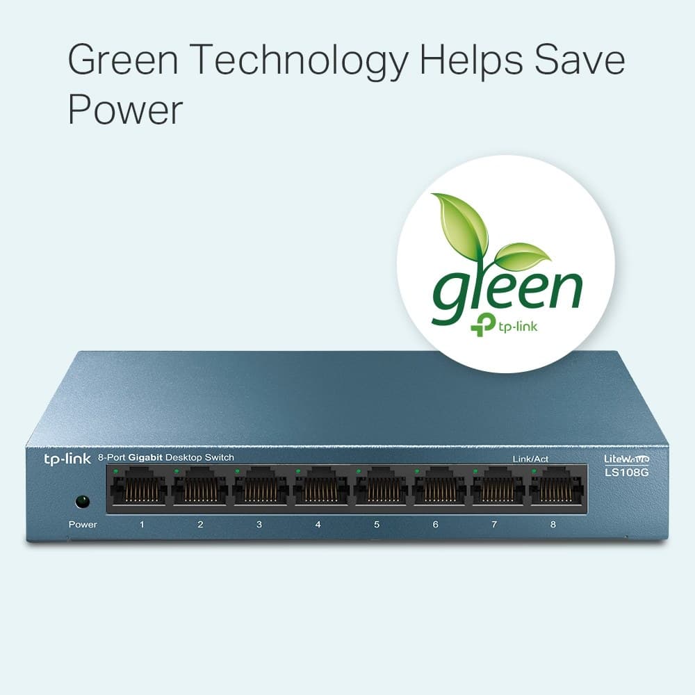TP-Link 8-Port 10/100/1000Mbps Desktop Network Switch - Image 3