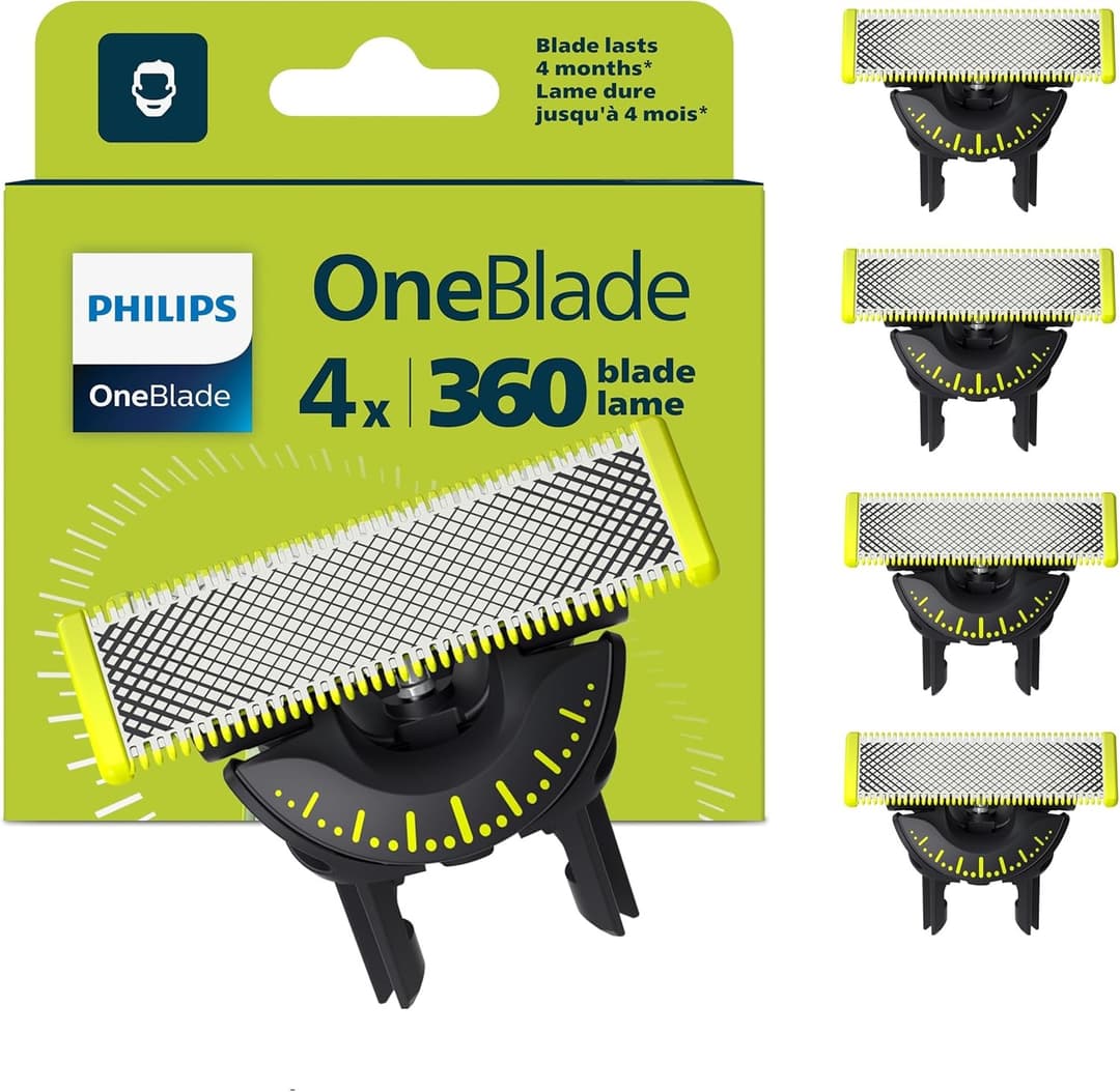 Philips OneBlade 360 Replacement Blades for Face 4 Pack QP440/50 - Image 1
