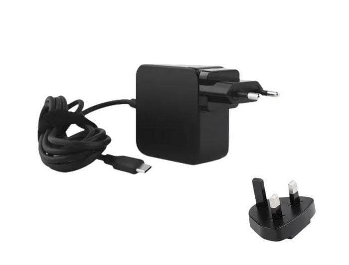 CoreParts 65W GaN USB-C PD Power Adapter with EU & UK Wall Plugs - Image 1