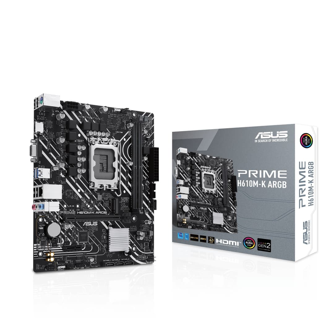 ASUS PRIME H610M-K ARGB Intel H610 LGA 1700 DDR5 micro ATX Motherboard - 90MB1G90-M0EAY0 - Image 5