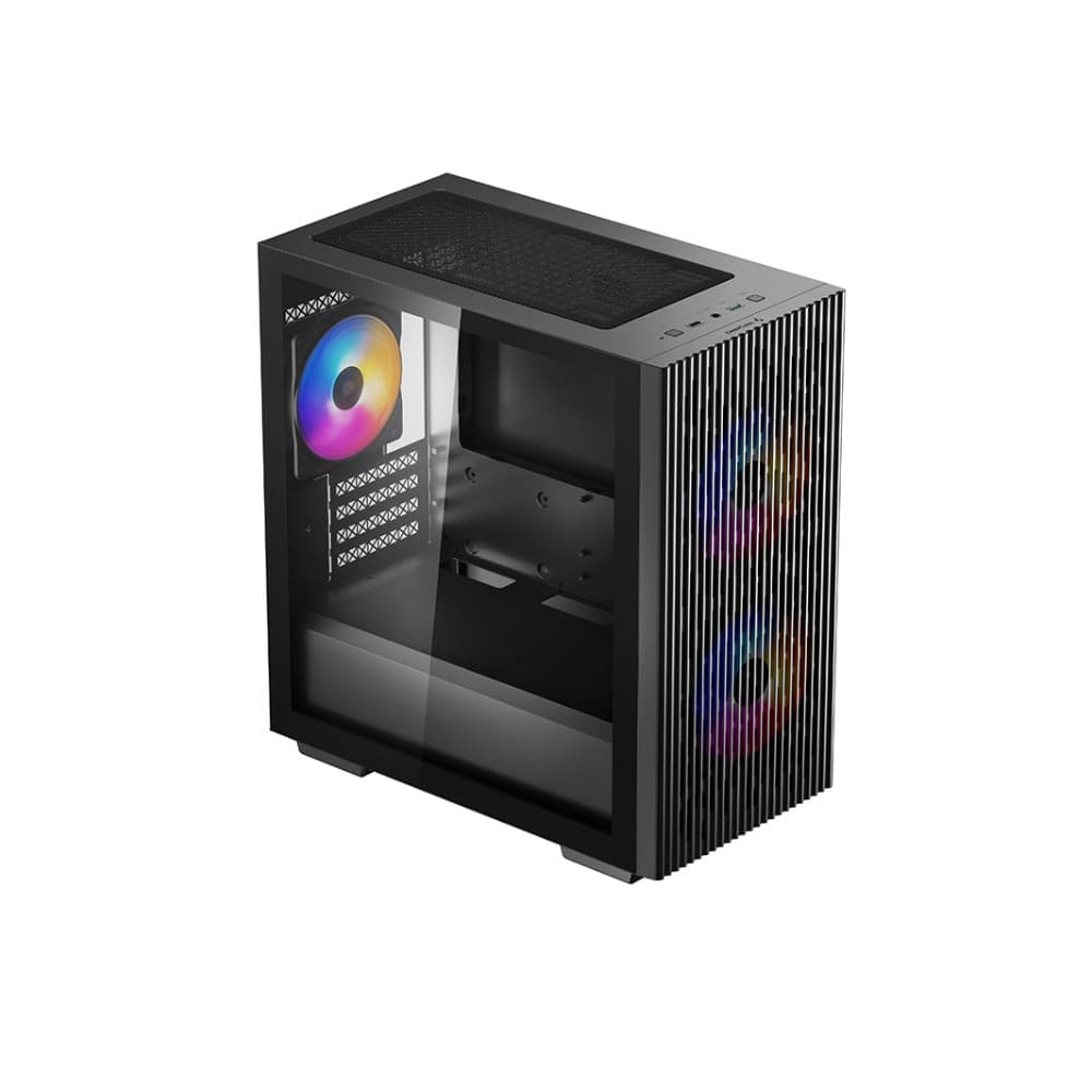 DeepCool 40 3FS ATX Micro ATX Tempared Glass Black PC Case - Image 2