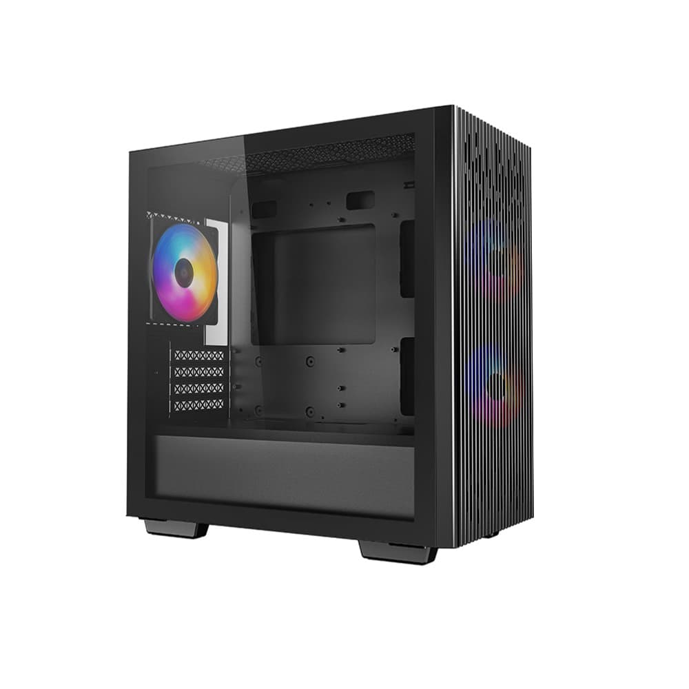 DeepCool 40 3FS ATX Micro ATX Tempared Glass Black PC Case - Image 7