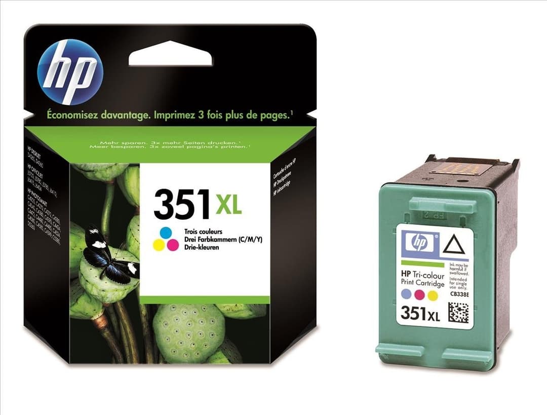 HP CB338EE 351XL High Yield Original Ink Cartridge - Tri-Colour - Image 1