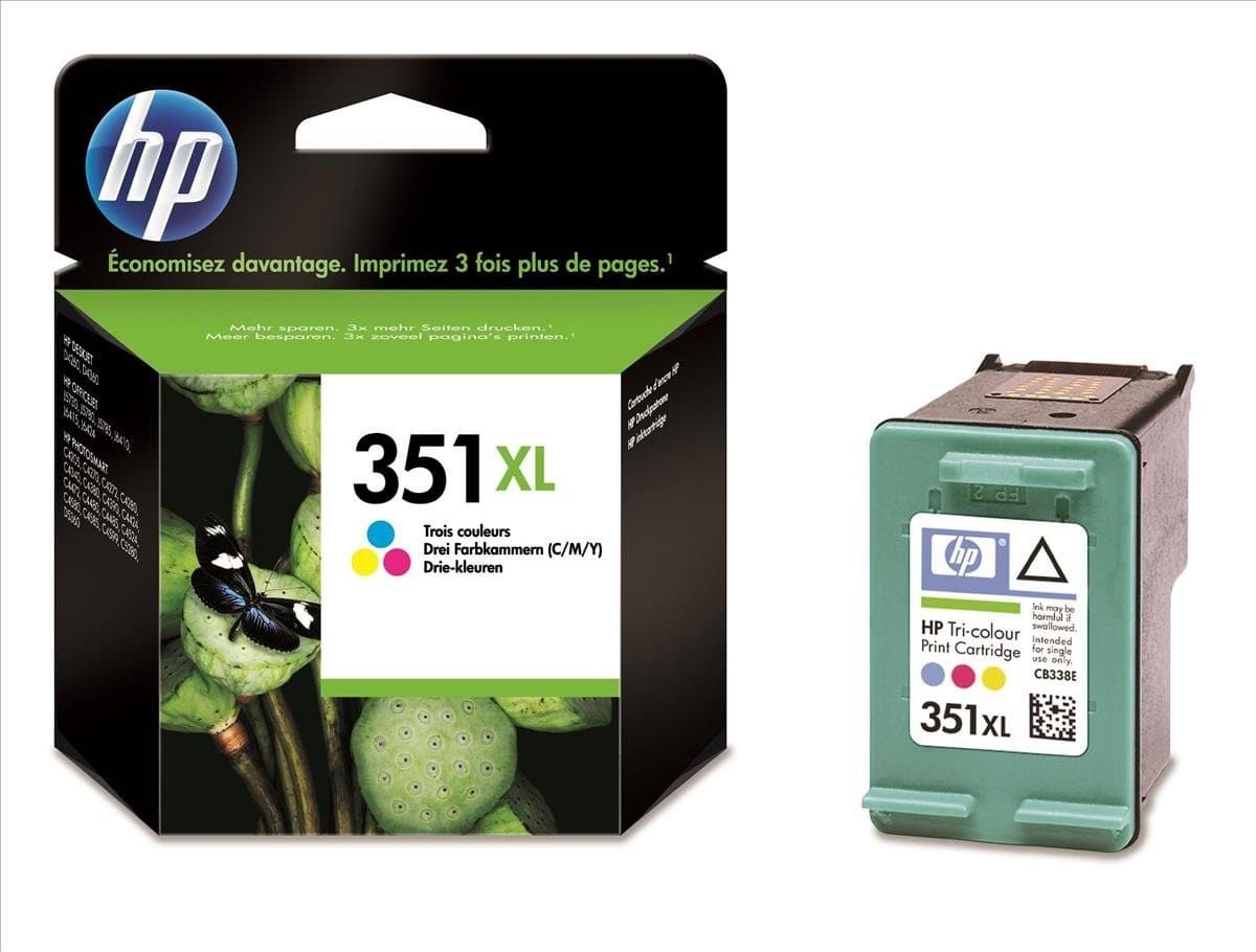HP CB338EE 351XL High Yield Original Ink Cartridge - Tri-Colour