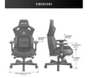 AndaSeat Kaiser 3 Premium Gaming Chair - XL, Elegant Black PVC Leather thumbnail 8