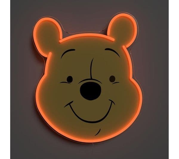 YELLOWPOP Disney's Winnie the Pooh Face LED Wall Lamp - Orange - Image 3