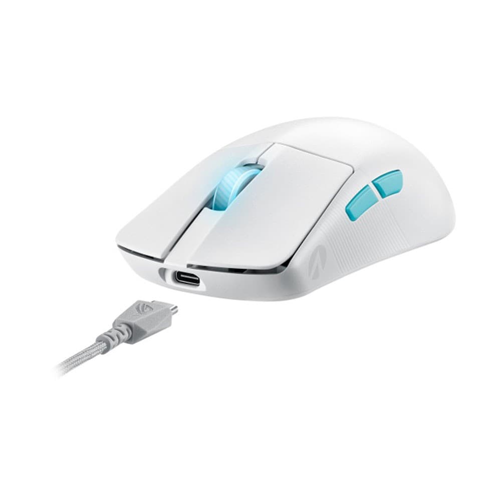 ASUS ROG Harpe Ace Aim Lab Edition Wireless Gaming Mouse - White - Image 1