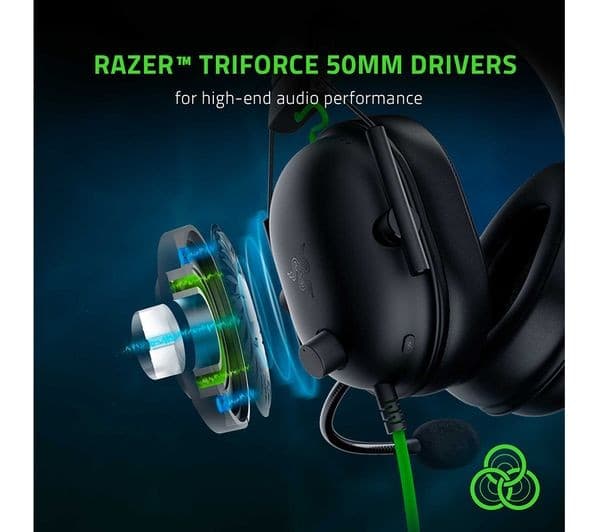 Razer BlackShark V2 X Gaming Headset Black - Image 2
