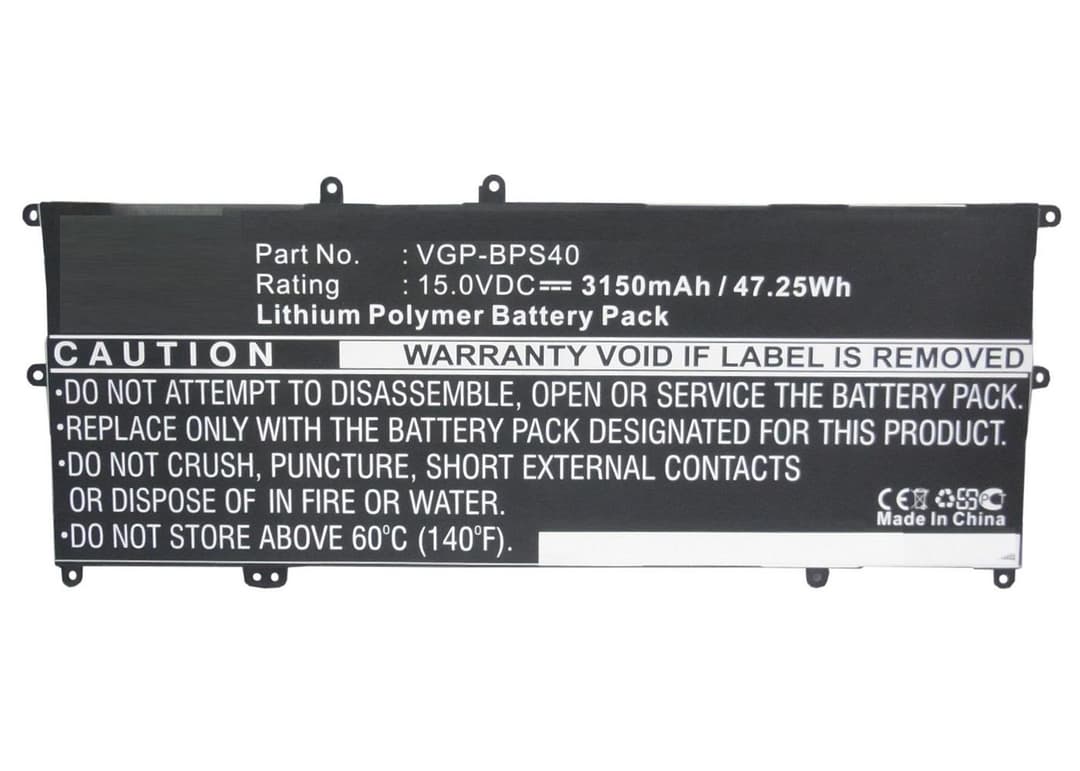 CoreParts MBXSO-BA0041 Replacement Laptop Battery for Sony VAIO Fit 14A/15A (SVF14N, SVF15N), 15V 3150mAh Li-Pol, Black - Image 1