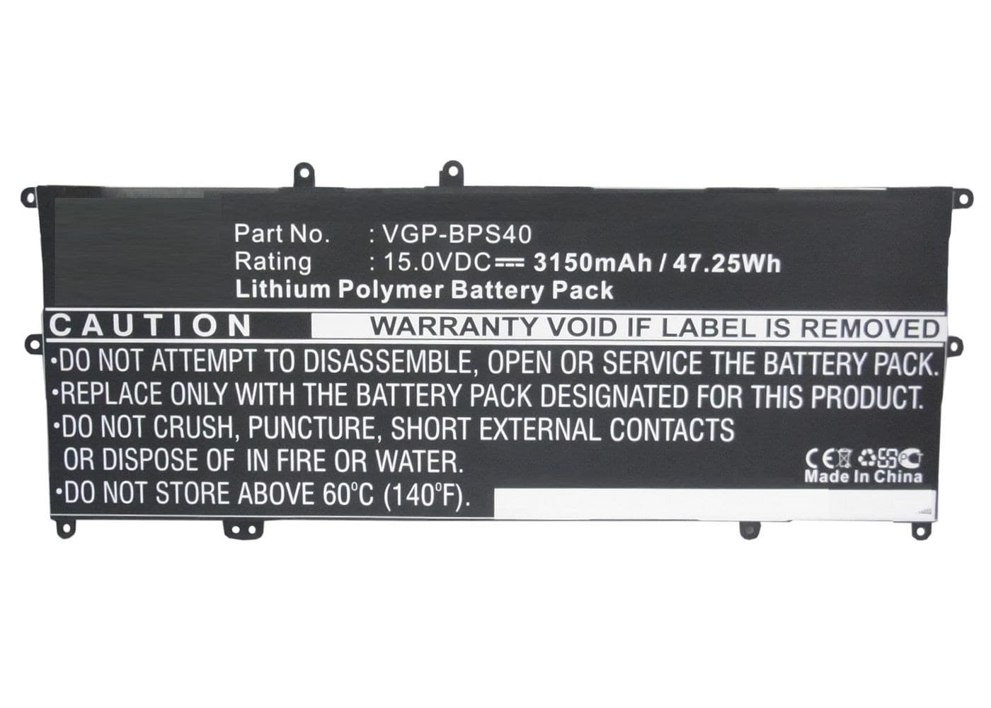 CoreParts MBXSO-BA0041 Replacement Laptop Battery for Sony VAIO Fit 14A/15A (SVF14N, SVF15N), 15V 3150mAh Li-Pol, Black