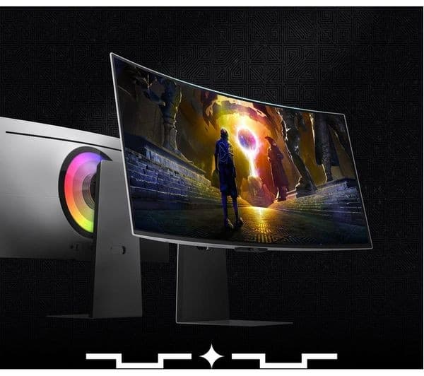 Samsung Odyssey G8 34" OLED 1440p Curved Monitor Silver - Image 6
