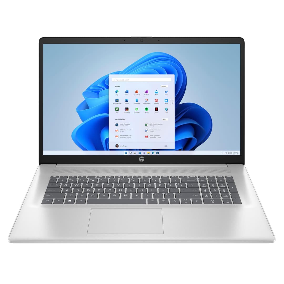HP 17-cn3501sa 17.3" Full HD Laptop - Intel Core i3-N305, 8GB RAM, 512GB SSD - Silver - Image 1
