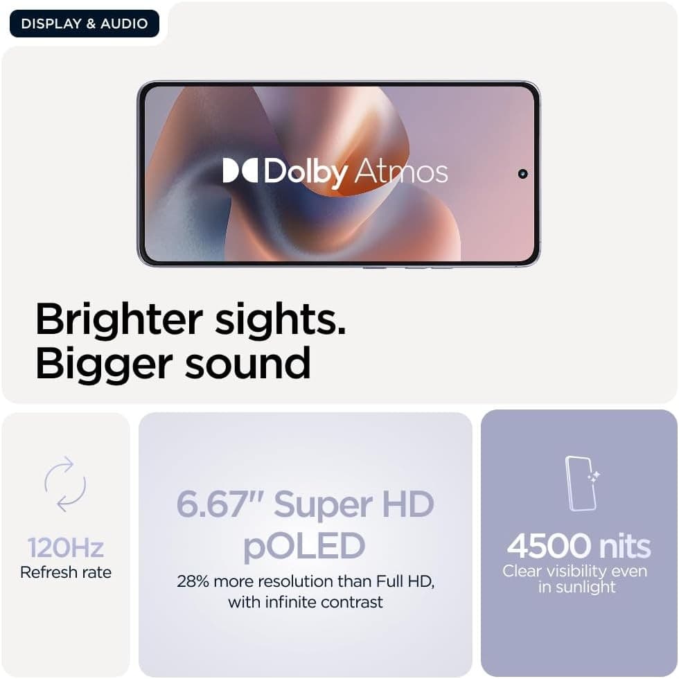 Motorola Moto G86 5G 256GB 8GB RAM Smartphone - Cosmic Sky (CO2 offset) - Image 3