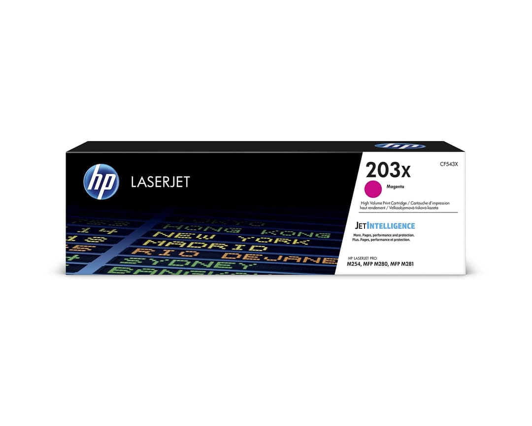 HP CF543X 203X High Yield Original LaserJet Toner Cartridge - Magenta - Image 1