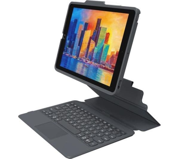 ZAGG Pro Keys with Trackpad 10.2" iPad Keyboard Folio Case - Black