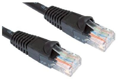 Cables Direct 2m Cat6 U/UTP LSOH RJ45 Network Patch Cable - Black - Image 1