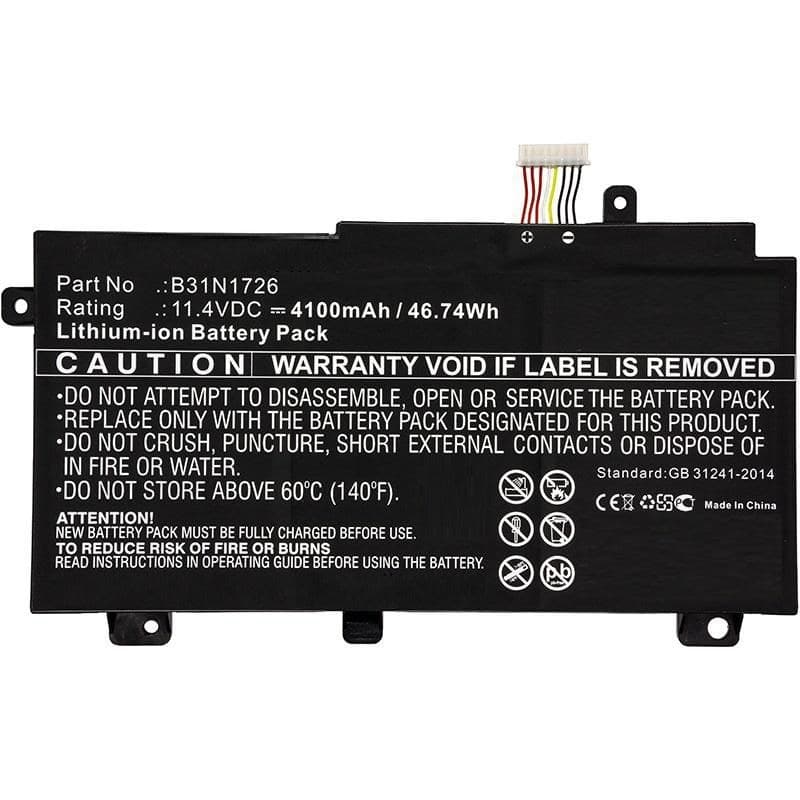 CoreParts MBXAS-BA0243 Replacement Laptop Battery for Asus FX504/FX504G/FX504GD Series, 11.4V 3900mAh Li-ion, Black - Image 1