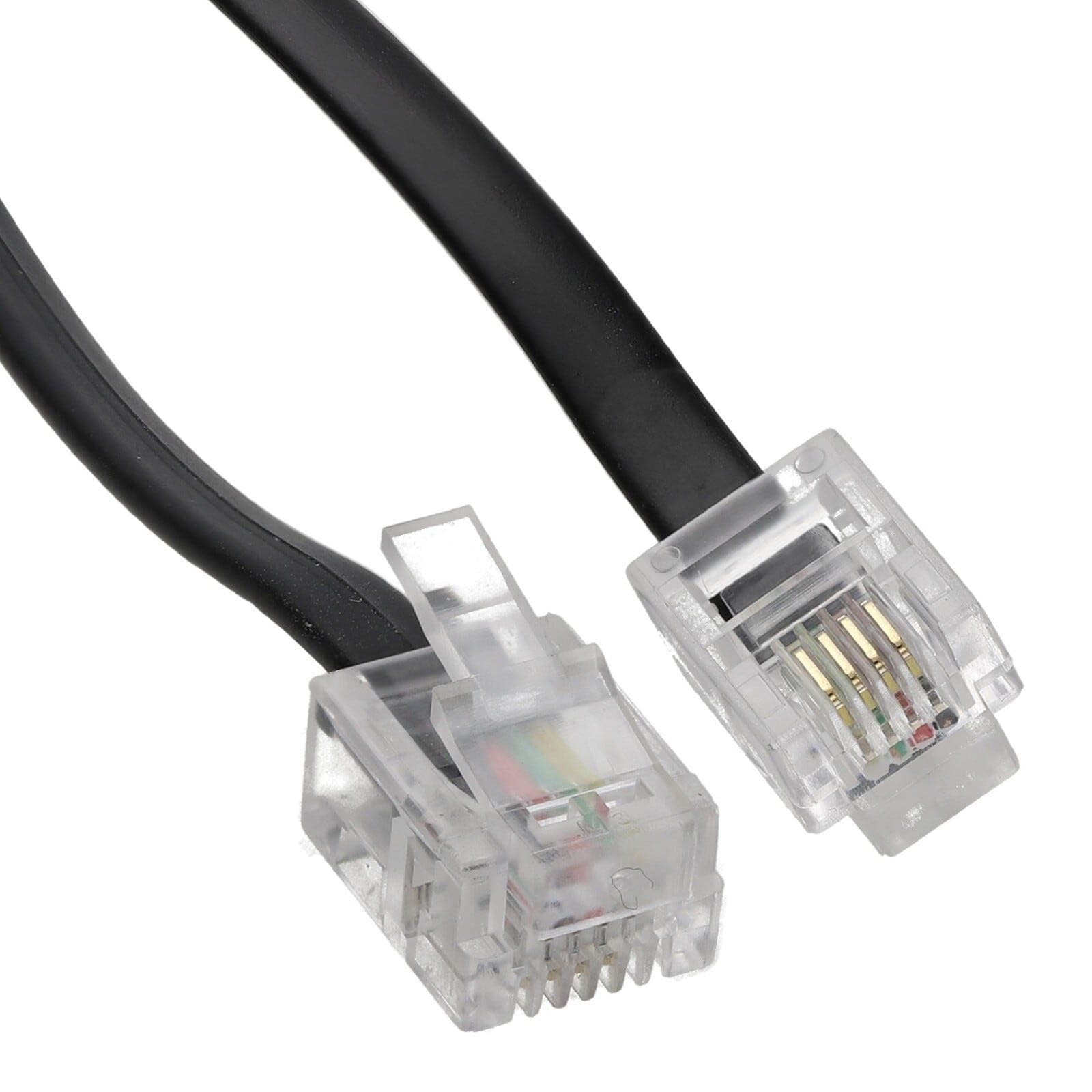 Kenable 15m RJ11 to RJ11 ADSL Broadband Modem Cable, Black