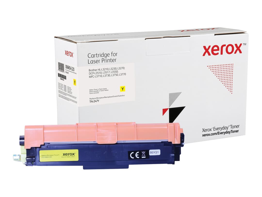 Xerox Everyday High Yield Toner Cartridge 006R04233 (Brother TN247Y alternative, 2,300 pages) - Yellow - Image 1