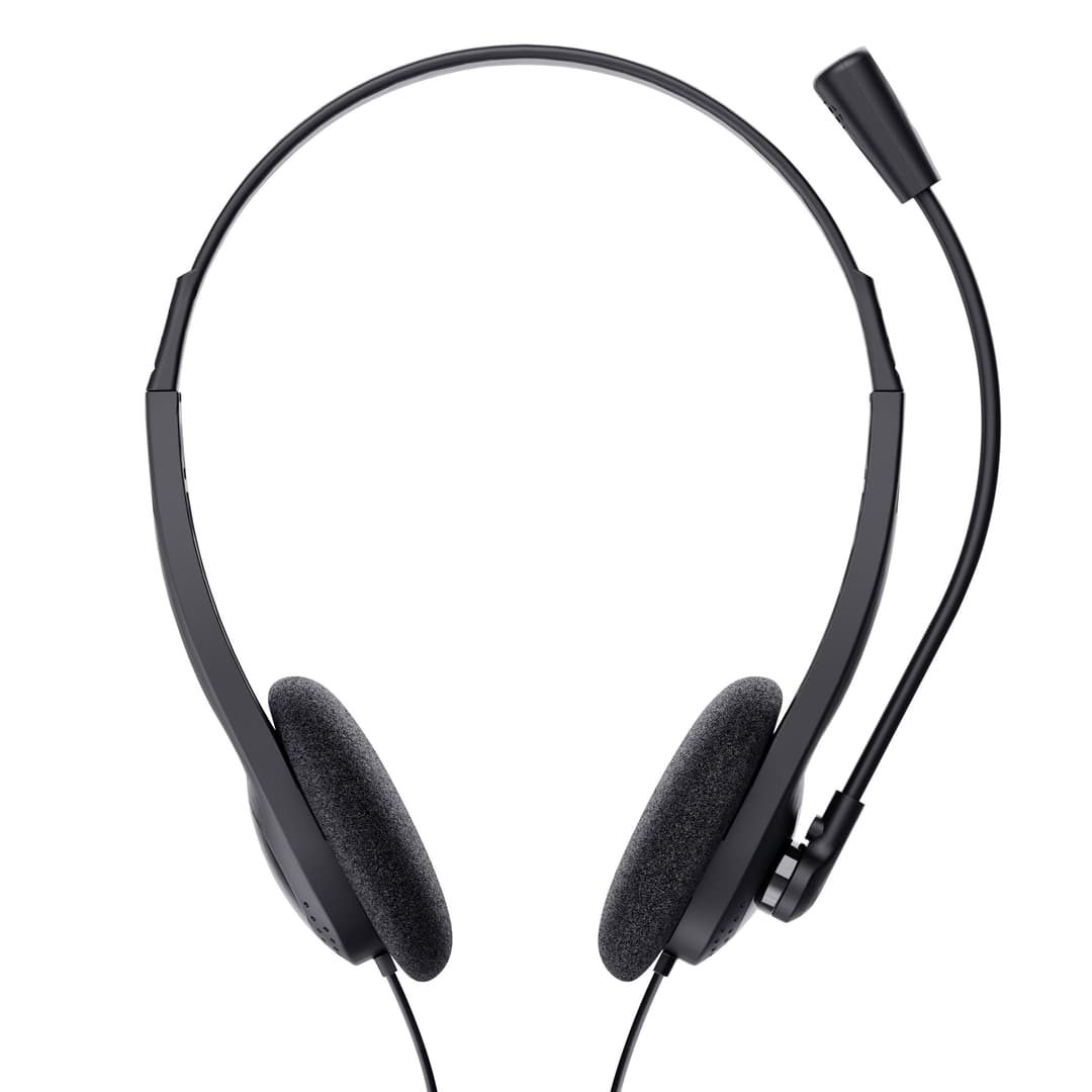 Trust Primo Chat Wired On-Ear Headset for PC and Laptop 21665 - Black - Image 3