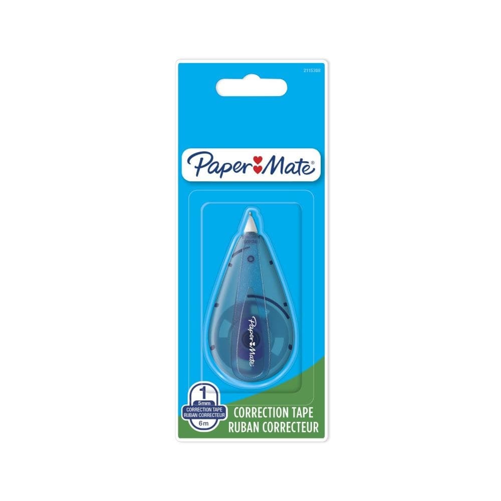 Paper Mate 12PK Single Liquid DryLine Mini Correction Tape 5mm x 6M - Image 1