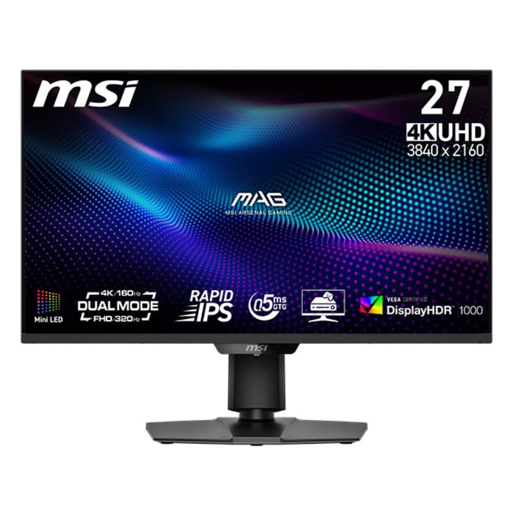 MSI MAG 274UPDF E16M 27" IPS 4K UHD 160Hz DisplayPort HDMI Gaming Monitor - Image 1